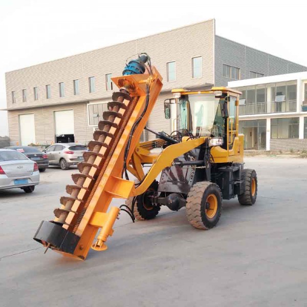鏟車鉆孔機(jī) 鏟車打樁機(jī) 鏟車改裝打樁
